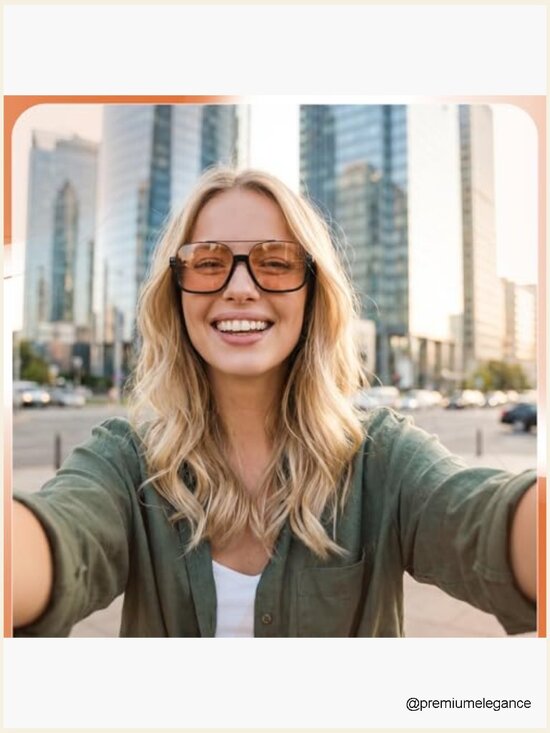 4 Retro Oversized Square Double Bridge Sunglasses UV400 Protection Unisex main image 5